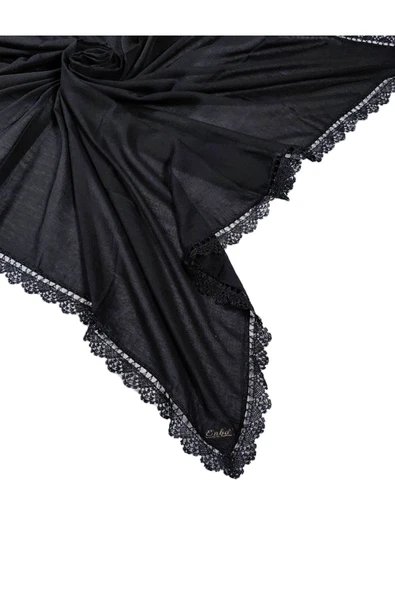 Enba Pamuklu İğne Oyalı Namaz ve Mevlüt Örtüsü 110x110 cm - Resim 2