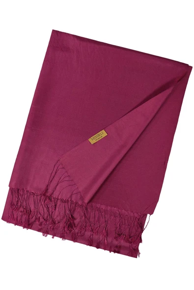 Mısırlı Eşarpları Çift Taraflı Düz Renk İpek Şal ürün görseli