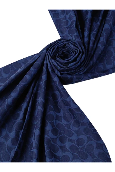 Işıl İpek - Pamuk Jakarlı C Desen Şal 75x190 cm - Resim 2