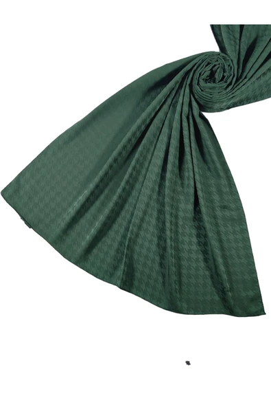 Enba Viskon Jakarlı Kaz Ayağı Desenli Şal 75x190 cm - Resim 3