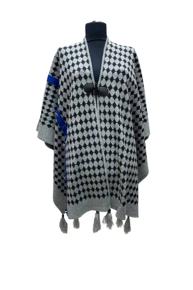 Akmoda Kalın Kışlık Triko Uzun  Panço ürün görseli 1