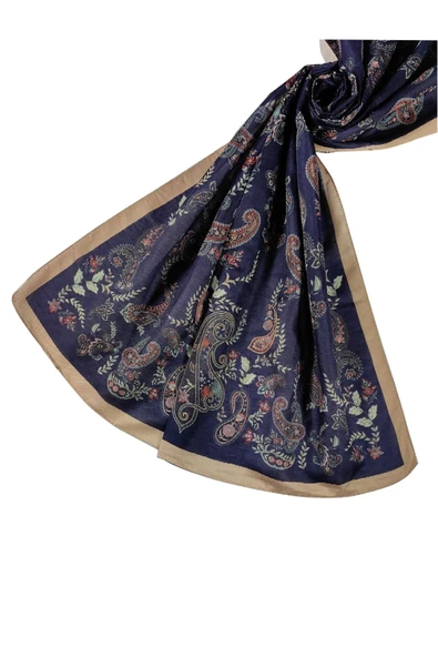 Enba Etnik Desenli Soft Pamuklu Şal 75x190 cm
