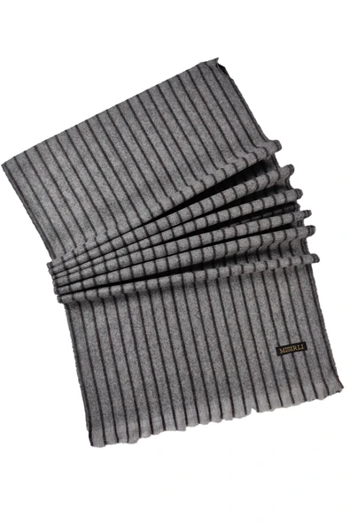 Mısırlı Eşarpları Erkek Yünlü Çizgili Kaşkol ( Atkı ) - 2