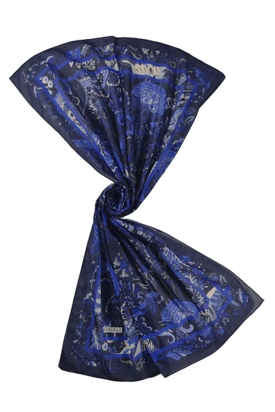 Mısırlı Eşarp Etnik Desenli Pamuklu Şal 75x190 cm - Resim 3