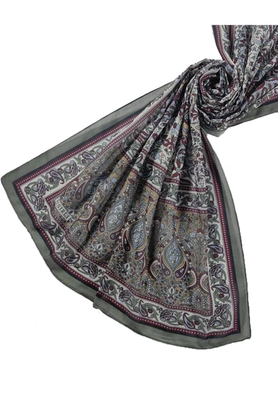 Mısırlı Eşarp Etnik Desenli Pamuklu Şal 75x190 cm - 2