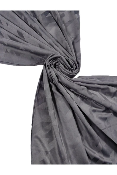 Emproyal Silver Jakar Kazayağı Şal 75x190 Cm - Resim 3