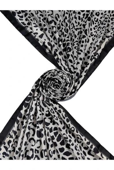 Mısırlı Eşarpları Jan Jan Leopar Desenli Şal - Resim 3