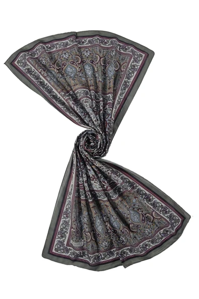 Mısırlı Eşarp Etnik Desenli Pamuklu Şal 75x190 cm - 3