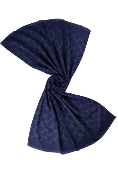 Işıl İpek Pamuk Jakarlı G Desen Şal 75x190 cm - Resim 3