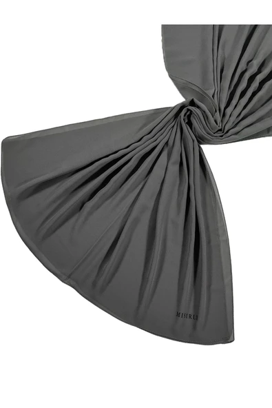 Mısırlı Eşarpları Düz Renk Krep Şal - Resim 3