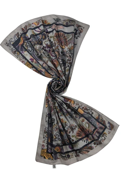 Mısırlı Eşarp Etnik Desenli Pamuklu Şal 75x190 cm - 3