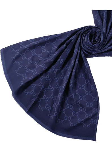 Işıl İpek Pamuk Jakarlı G Desen Şal 75x190 cm - Resim 2