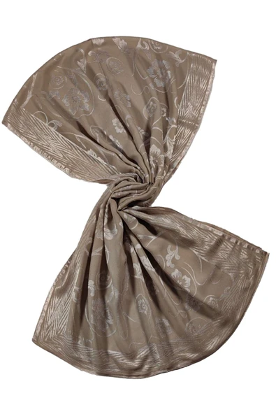 Mısırlı Eşarpları Etnik Desenli Devore Şal - Resim 3