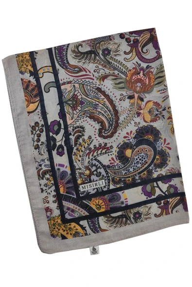 Mısırlı Eşarp Etnik Desenli Pamuklu Şal 75x190 cm - 2