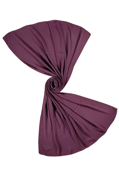 Mısırlı Eşarpları Queen Krep Düz Renk Şal - Resim 2