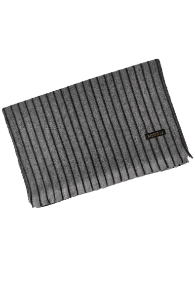 Mısırlı Eşarpları Erkek Yünlü Çizgili Kaşkol ( Atkı ) - 3