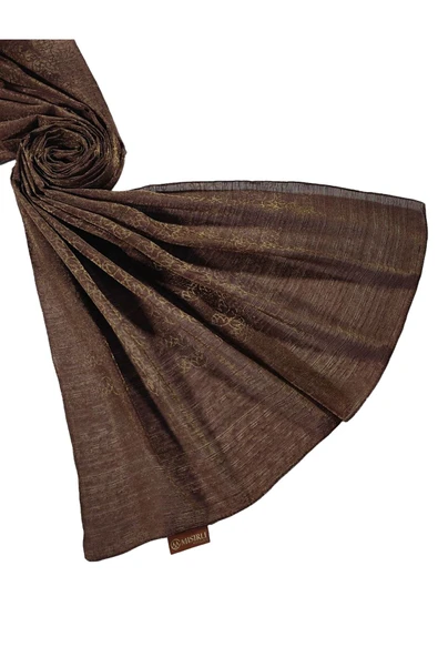 Mısırlı Eşarpları Parıltılı Elegance Monogram Prenses Şal