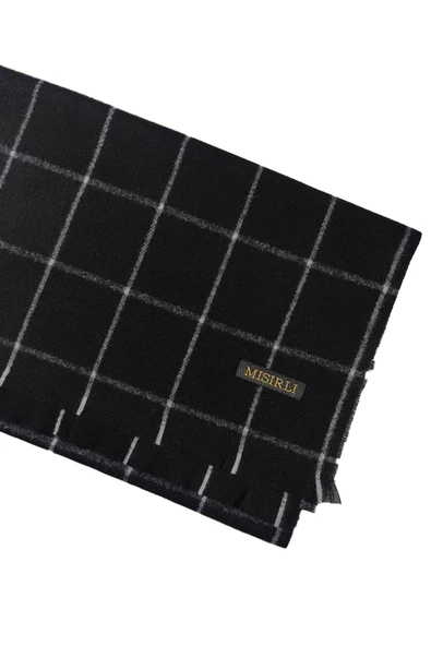 Mısırlı Eşarpları Erkek Yünlü Ekose Kaşkol ( Atkı )