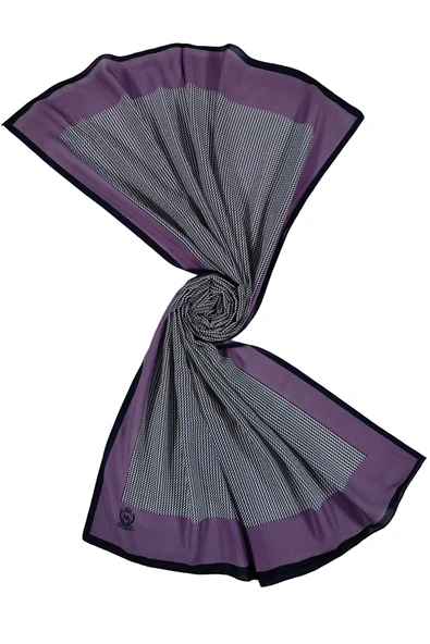 Mısırlı Eşarpları Kaz Ayağı Desenli Şifon Şal - Resim 2