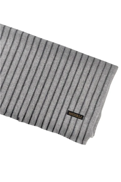 Mısırlı Eşarpları Erkek Yünlü Çizgili Kaşkol ( Atkı )