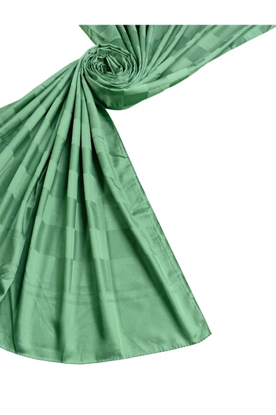 Emproyal Silver Jakar Dama Desenli Şal 75x190 cm - Resim 2