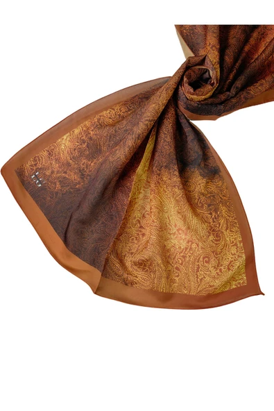 Işıl İpek Cotton Vual Etnik Desenli Şal 75x190 cm - Resim 4