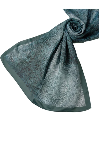 Işıl İpek Cotton Vual Etnik Desenli Şal 75x190 cm - Resim 4