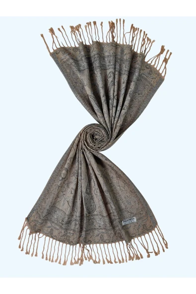 Işıl İpek - Etnik Desen Paşmina Şal 75x190 - 2