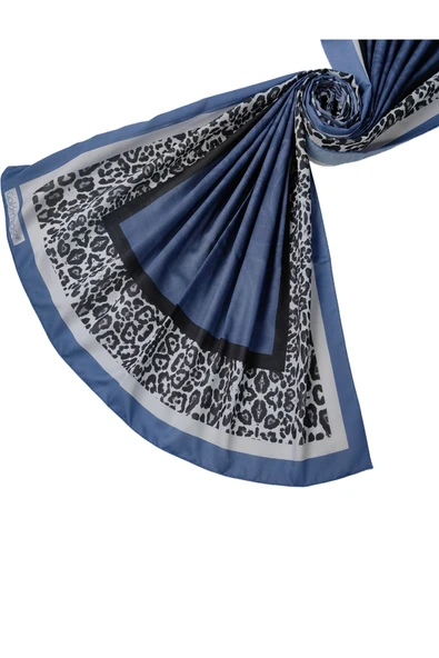 Ecenur Soft Pamuk Leopar Desenli Etnik Şal ürün görseli