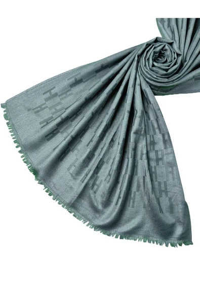 Işıl İpek - H Desen Kaşmir İpek Şal 75x190 cm - Resim 2