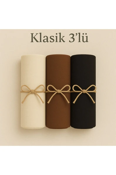 Penye Pamuksu Şal Klasik 3 lü Set ürün görseli