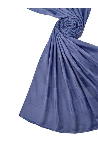 Emproyal Silver Jakar Dama Desenli Şal 75x190 cm - 2