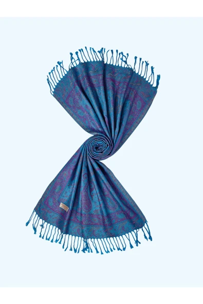 Işıl İpek - Etnik Desen Paşmina Şal 75x190 - Resim 2