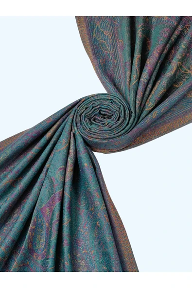 Işıl İpek - Etnik Desen Paşmina Şal 75x190 - 4
