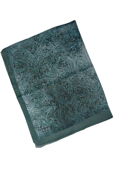 Işıl İpek Cotton Vual Etnik Desenli Şal 75x190 cm - Resim 2