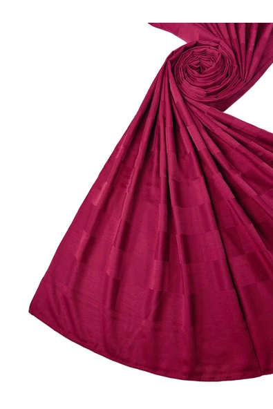 Emproyal Silver Jakar Dama Desenli Şal 75x190 cm - 5