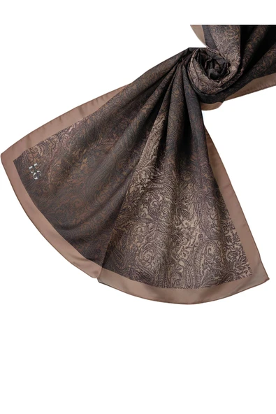 Işıl İpek Cotton Vual Etnik Desenli Şal 75x190 cm - 4
