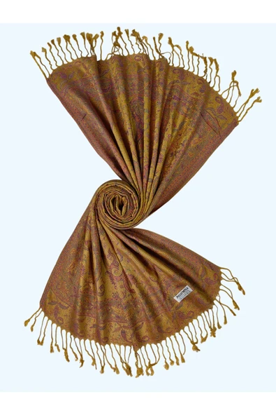 Işıl İpek - Etnik Desen Paşmina Şal 75x190 - 3