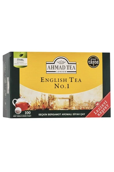 Ahmad Tea English No.1 Tea Demlik Poşet Çay 100'Lü 320 G - 5