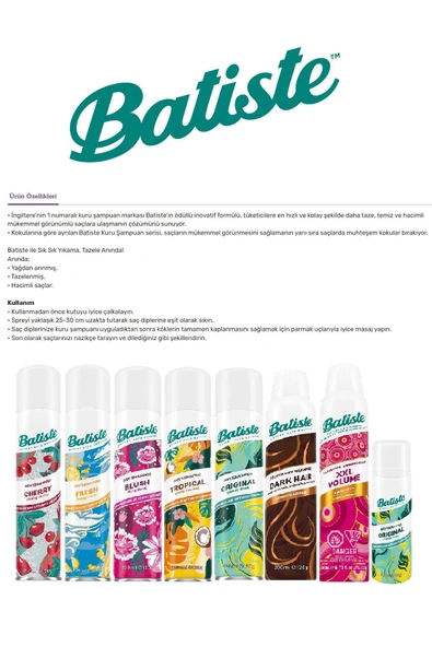 Batiste Kuru Şampuan Rose Gold 200 ml - 2