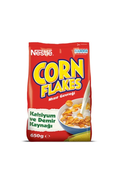 Nestle Gold Corn Flakes Tam Tahıllı Mısır Gevreği 650 Gr x 3 Adet