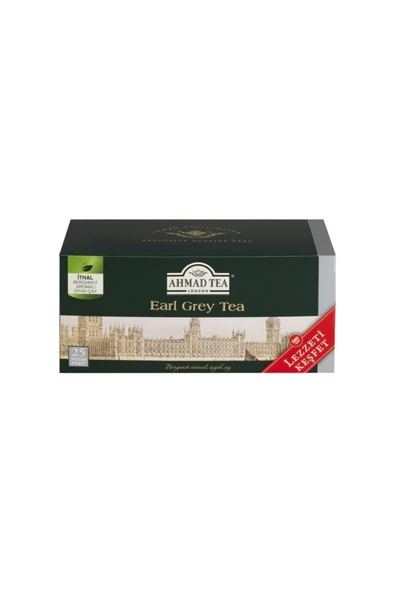 Ahmad Tea Earl Grey Bardak Poşet Çay 25li