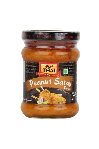 Real Thai Original Fıstıklı Satay Sosu Thai Cuisine Peanut Satay Sauce, 170 Ml - 1