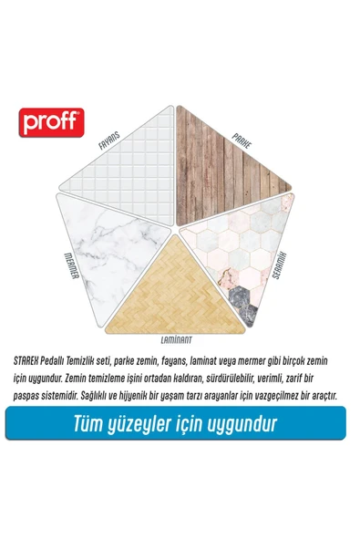 Proff Starex Pedallı Ve Mikrofiber Moplu Temizlik Seti - 4