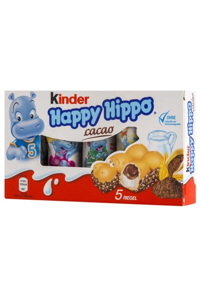 Kinder Happy Hippo Çikolata 5'li