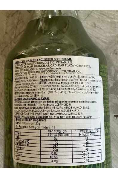 Suree Crying Thaiger – Wasabili Sriracha Chilli Sos 200 ml - 2
