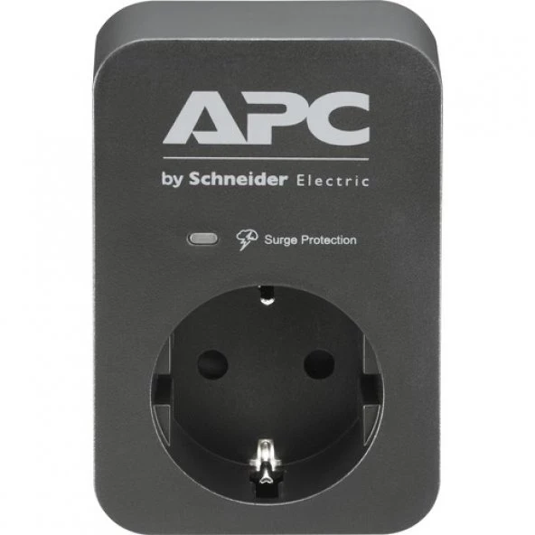 Schneider (5 Adet) Apc Tekli Akım Korumalı Priz (Siyah)