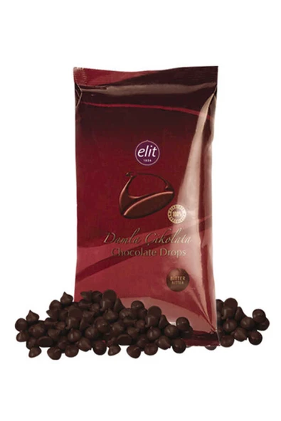 Elit Çikolata Bitter Damla Çikolata 1 Kg Glutensiz