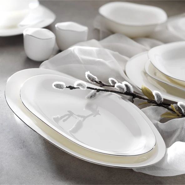 Schafer Superfine Bone Elixir Yemek Takımı 56 Parça-Platin - 3