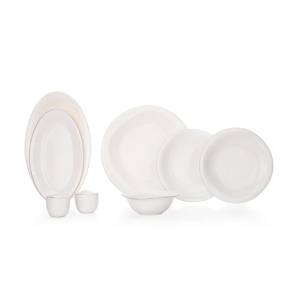 Schafer Superfine Bone Elixir Yemek Takımı 56 Parça-Platin - 4